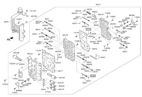 2020 Hyundai Palisade Transmission Valve Body Diagram