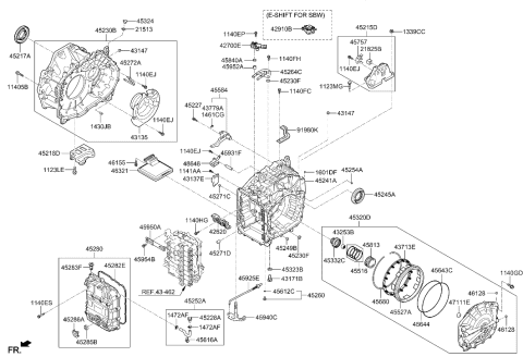 2021 Hyundai Palisade Auto Transmission Case Diagram 1