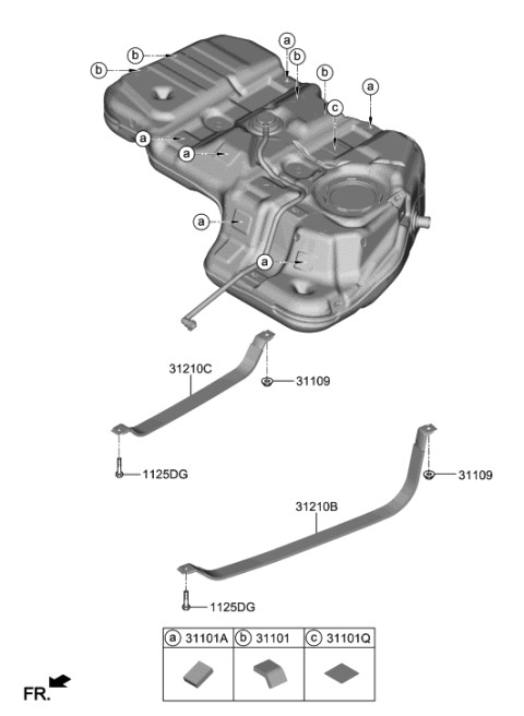 2020 Hyundai Palisade Fuel System Diagram 2