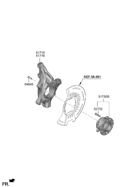 2020 Hyundai Palisade Front Axle Diagram