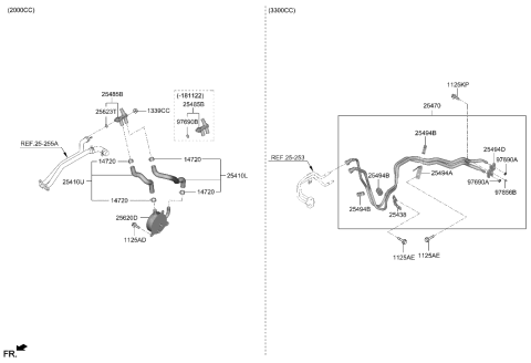 2019 Hyundai Genesis G70 O-Ring Diagram for 25625-2W150