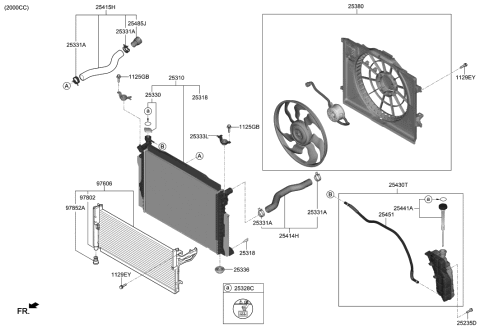 2021 Hyundai Genesis G70 Engine Cooling System Diagram 2