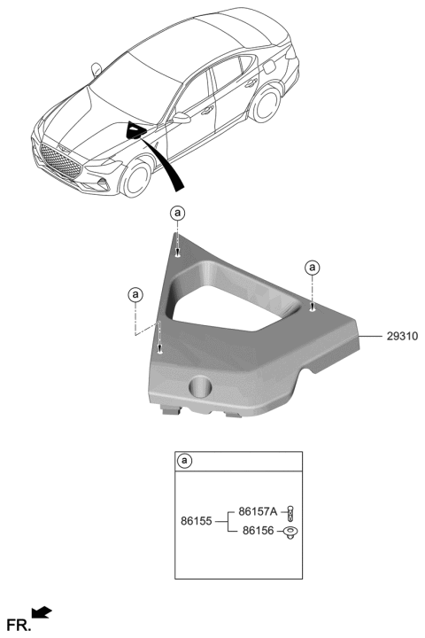 2021 Hyundai Genesis G70 Cover-P.C.U. Diagram