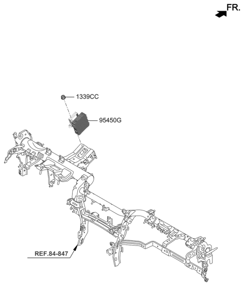 2020 Hyundai Genesis G70 Steering Column & Shaft Diagram 2