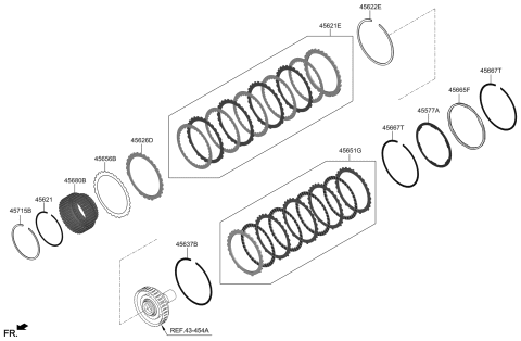 2020 Hyundai Genesis G70 Transaxle Brake-Auto Diagram 2