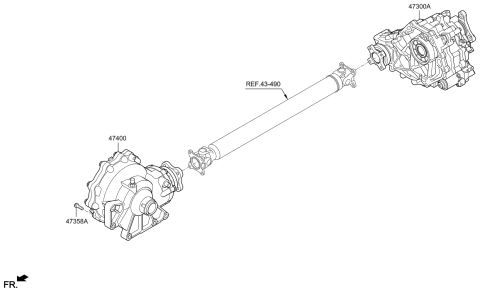2019 Hyundai Genesis G70 Transfer Assy Diagram 1
