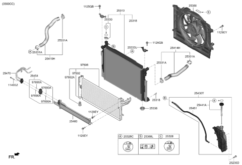 2020 Hyundai Genesis G70 Engine Cooling System Diagram 1