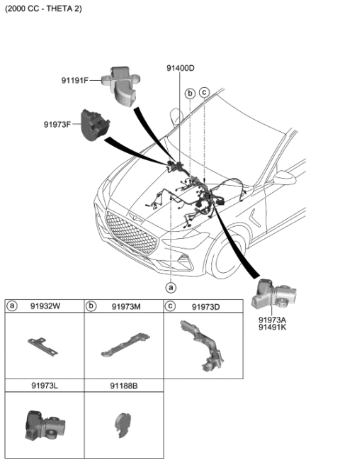 2020 Hyundai Genesis G70 Control Wiring Diagram 1