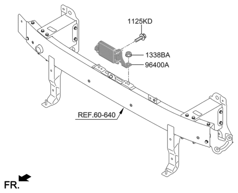 2018 Hyundai Elantra GT Unit Assembly-Smart Cruise Control Diagram for 96400-G9100