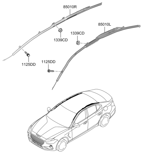 2020 Hyundai Genesis G70 Air Bag System Diagram 2