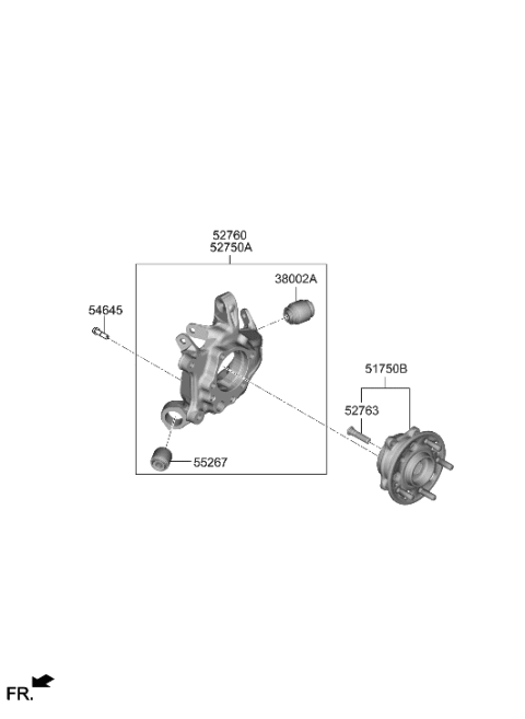 2019 Hyundai Genesis G70 Rear Axle Diagram