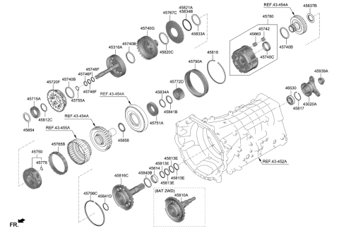 2018 Hyundai Elantra GT Seal Ring Diagram for 45705-4F000