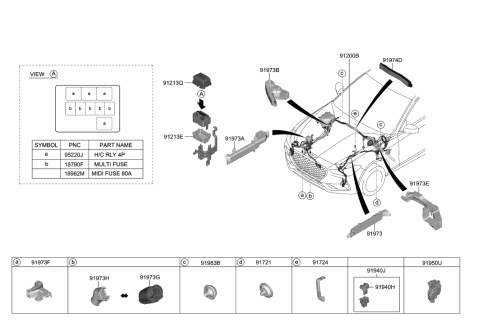 2019 Hyundai Genesis G70 Front Wiring Diagram 1