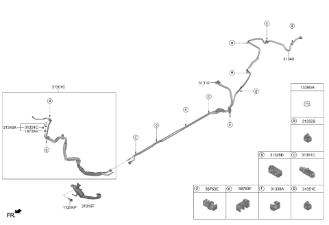 2020 Hyundai Genesis G70 Fuel Line Diagram 1