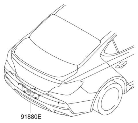 2020 Hyundai Genesis G70 Extension Wiring Assembly-BWS Diagram for 91880-G9580