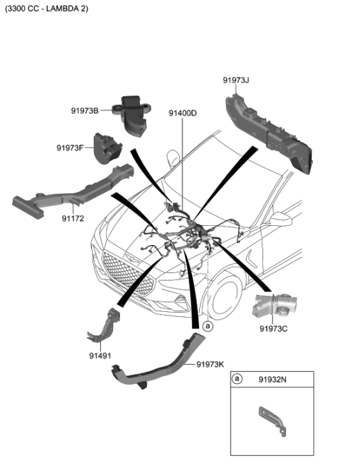 2021 Hyundai Genesis G70 Control Wiring Diagram 2