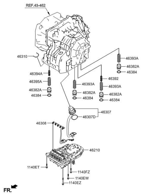 2006 Hyundai Elantra Transmission Valve Body Diagram 2