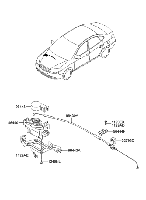 2006 Hyundai Elantra New Body Style (Produced Before OCT.30.2006) Auto Cruise Control Diagram