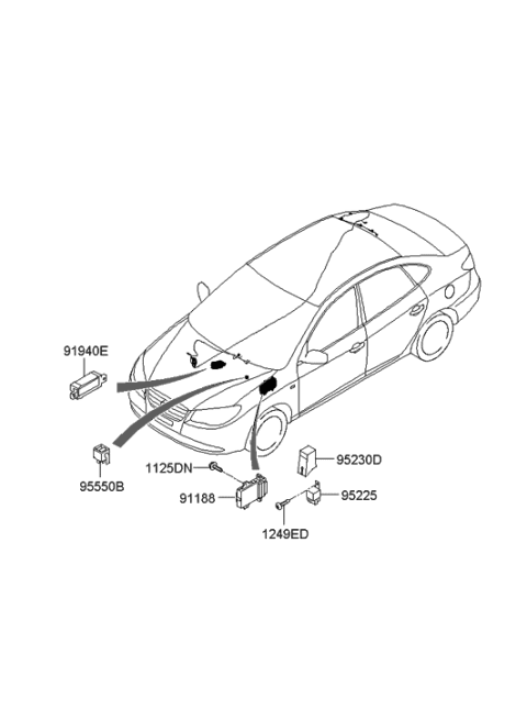 2006 Hyundai Elantra Main Wiring Diagram 2