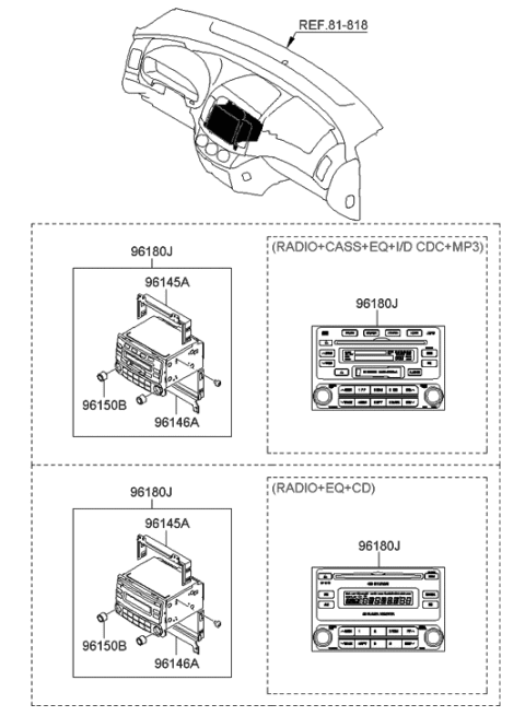 2006 Hyundai Elantra New Body Style (Produced Before OCT.30.2006) Audio Diagram 2