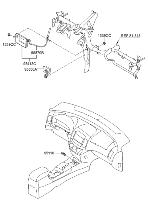 2006 Hyundai Elantra Relay & Module Diagram 2