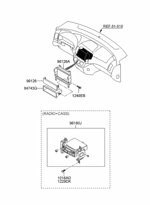2006 Hyundai Elantra New Body Style (Produced Before OCT.30.2006) Audio Diagram 1