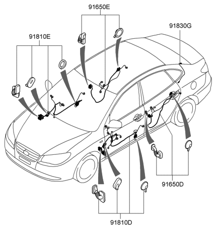 2006 Hyundai Elantra New Body Style (Produced Before OCT.30.2006) Miscellaneous Wiring Diagram