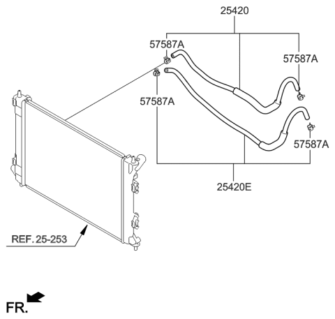 2016 Hyundai Elantra GT Oil Cooling Diagram