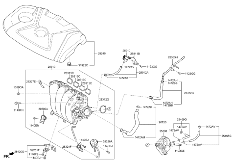 2017 Hyundai Elantra GT Intake Manifold Diagram