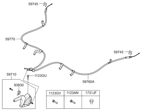 2017 Hyundai Elantra GT Parking Brake System Diagram