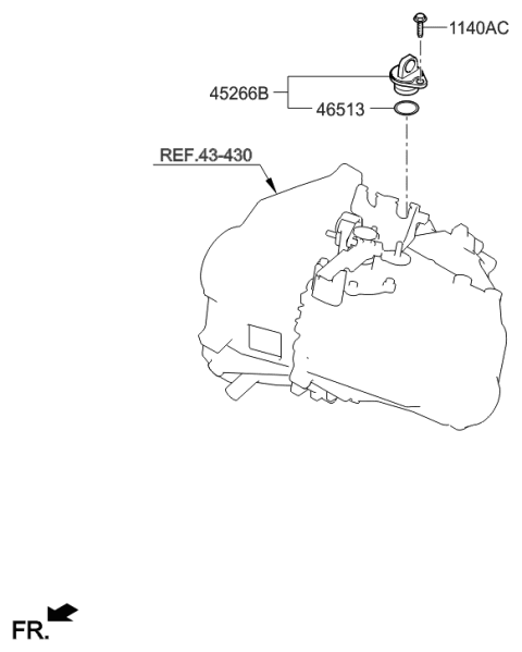 2015 Hyundai Elantra GT Speedometer Driven Gear Diagram