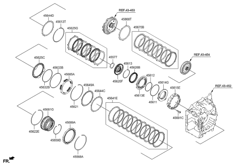 2015 Hyundai Elantra GT Transaxle Brake-Auto Diagram