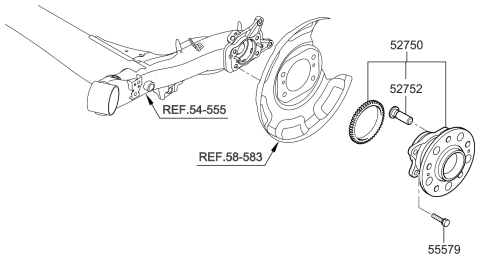 2017 Hyundai Elantra GT Rear Axle Diagram