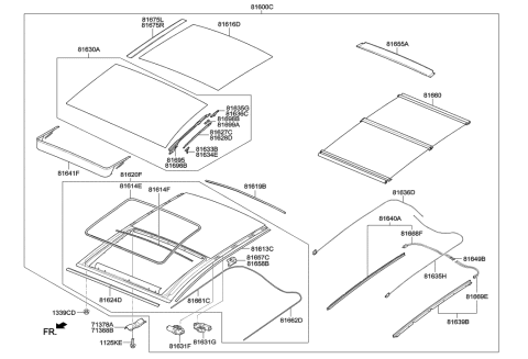 2016 Hyundai Elantra GT Sunroof Diagram