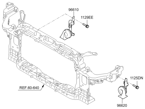 2017 Hyundai Elantra GT Horn Diagram