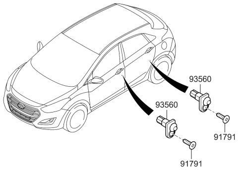 2015 Hyundai Elantra GT Switch Diagram 2