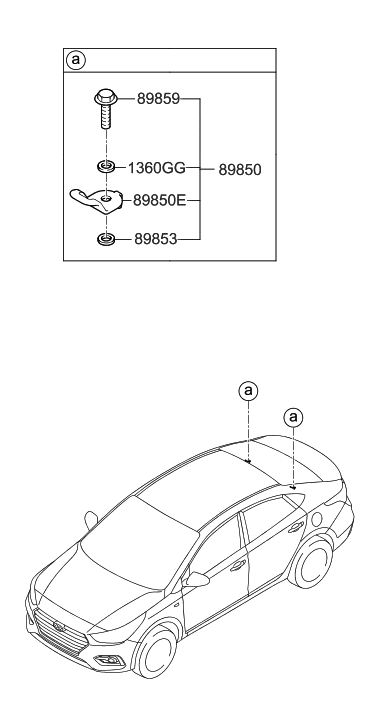 2018 Hyundai Accent Child Rest Holder Diagram