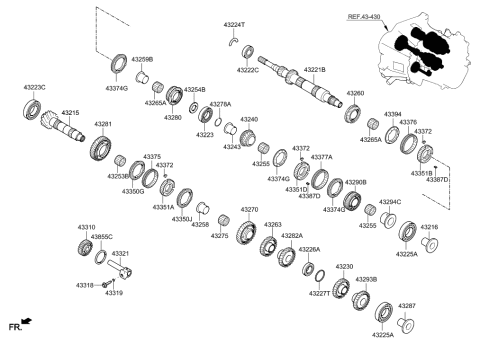 2019 Hyundai Accent Transaxle Gear-Manual Diagram 1