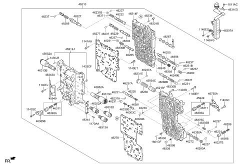 2019 Hyundai Accent Transmission Valve Body Diagram 1