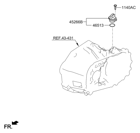 2021 Hyundai Accent Speedometer Driven Gear Diagram