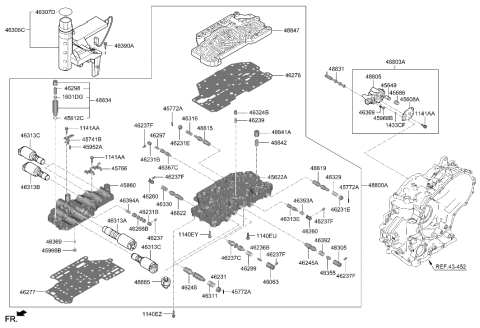 2020 Hyundai Accent Plug Diagram for 48873-2H000