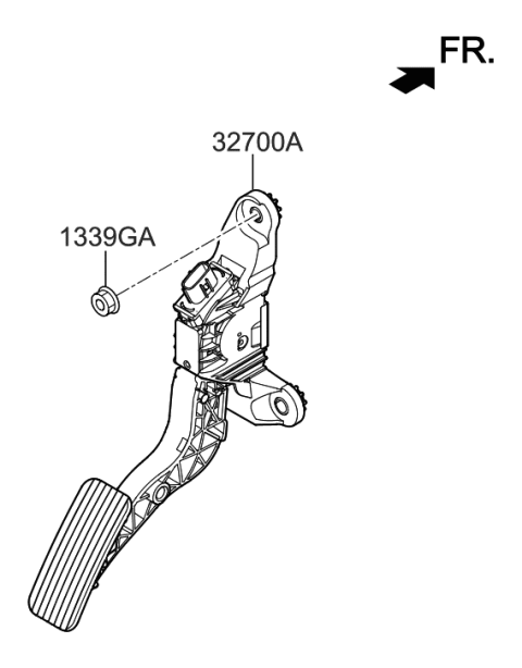 2022 Hyundai Accent Accelerator Pedal Diagram