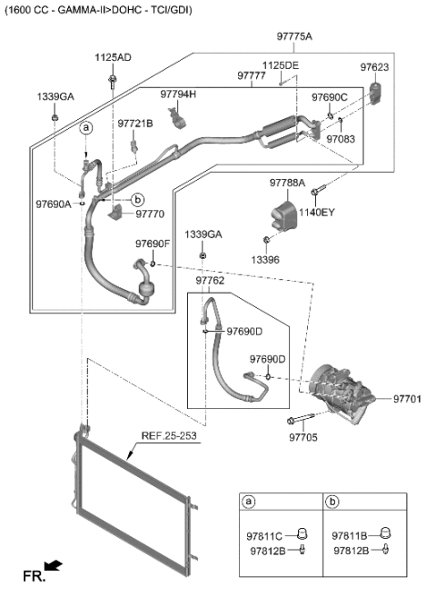 2022 Hyundai Sonata Tube Assembly-Suction & Liquid Diagram for 97777-L0500