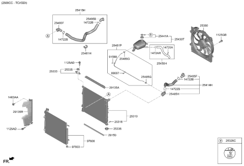 2020 Hyundai Sonata Engine Cooling System Diagram 3