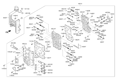 2022 Hyundai Sonata Transmission Valve Body Diagram 2