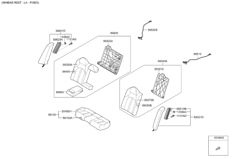 2021 Hyundai Sonata 2nd Seat Diagram 2