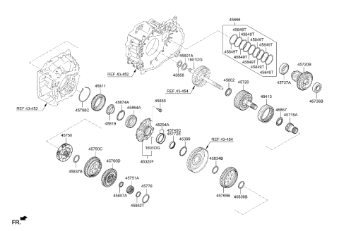 2021 Hyundai Sonata Transaxle Gear - Auto Diagram 1