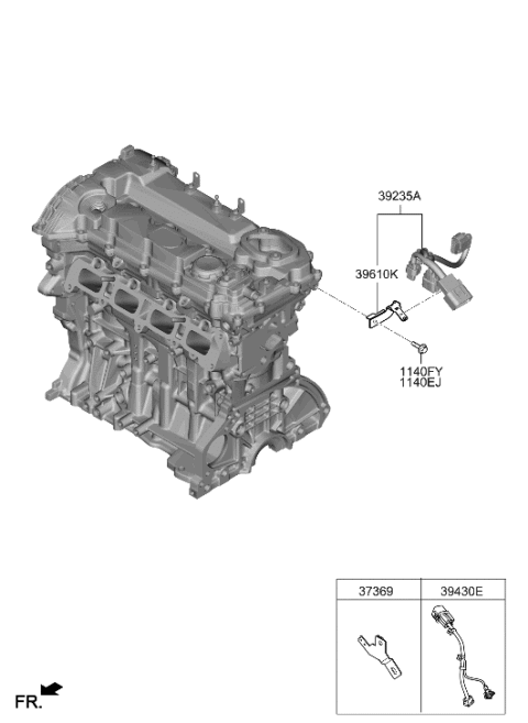 2006 Hyundai Accent BRKT-Connector Diagram for 39421-2S211