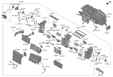 2021 Hyundai Sonata Control Assembly Diagram for 97255-L0500