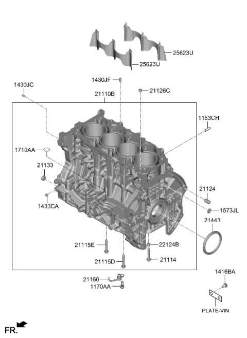 2020 Hyundai Sonata Cylinder Block Diagram 2